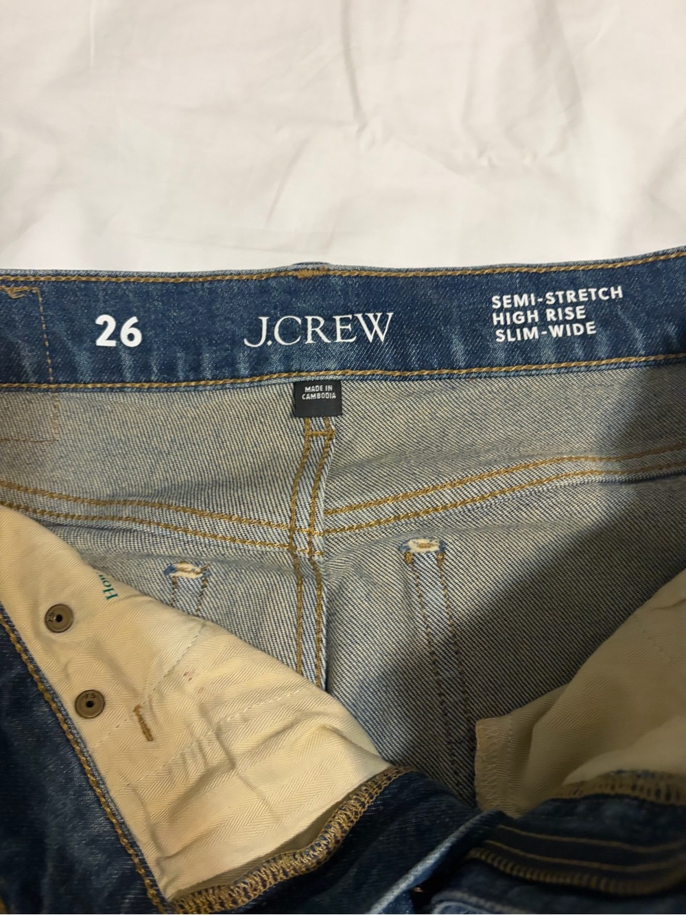 J. Crew Wide-Leg Washed Blue Jeans - Picture 3 of 5